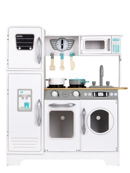Drewniana Kuchnia ECOTOYS Duża Z Lodówką Pralką I Mikrofale