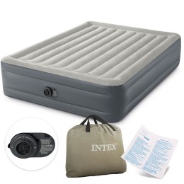 Duży dmuchany materac 203x152 cm z wbudowaną pompką INTEX 64126ND