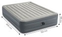 Duży dmuchany materac 203x152 cm z wbudowaną pompką INTEX 64126ND