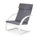 Fotel fiński bujany ModernHome szary 96x67x76 cm