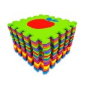 Mata Piankowa Edukacyjna Ecotoys EVA Puzzle 20 Elementów 148x119 cm