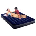 Materac dmuchany dwuosobowy welurowy INTEX 191x137 cm