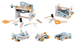 Mini Warsztat Drewniany Ecotoys 52 Elementy Zestaw Narzędzi Edukacyjny