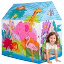 Namiot Domek Dla Dzieci IPLAY Kolorowy Zoo Lekki Plastikowy Stelaż