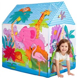 Namiot Domek Dla Dzieci IPLAY Kolorowy Zoo Lekki Plastikowy Stelaż