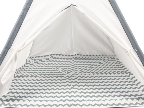 Namiot Tipi ECOTOYS Drewniany Stelaż Poliester 120x120x160 cm Domek