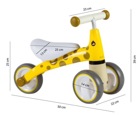 Rowerek biegowy Ecotoys żyrafa 12-36 miesięcy koła EVA