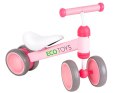 Rowerek biegowy Ecotoys różowy dla dzieci 18-36 miesięcy