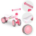 Rowerek biegowy Ecotoys różowy dla dzieci 18-36 miesięcy
