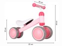 Rowerek biegowy Ecotoys różowy dla dzieci 18-36 miesięcy