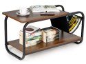 Stolik kawowy loft ModernHome 86,5x40x46 cm 2 poziomy