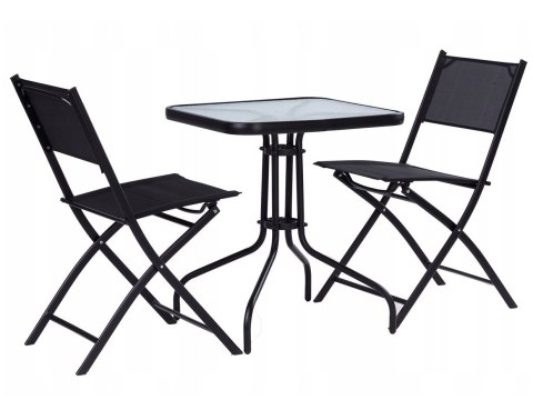 Stolik ogrodowy MultiGarden 60x60 cm szklany blat