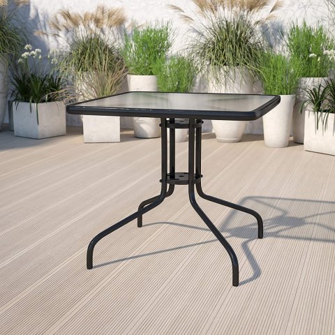 Stolik ogrodowy MultiGarden 60x60 cm szklany blat