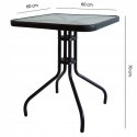 Stolik ogrodowy MultiGarden 60x60 cm szklany blat