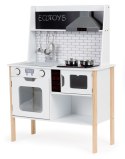 Drewniana Kuchnia Ecotoys Dla Dzieci Z Dźwiękiem I Światełkami LED