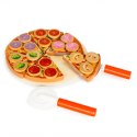 Drewniana Pizza Ecotoys 27 El Zestaw Do Krojenia Na Rzepy Dla Dzieci