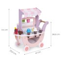 Drewniany wózek lodziarnia Ecotoys 12 elementów