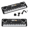 Keyboard Dla Dzieci HC158194 61 Klawiszy Mikrofon Zasilacz Lekcje