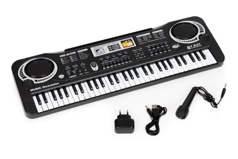 Keyboard Dla Dzieci HC158194 61 Klawiszy Mikrofon Zasilacz Lekcje