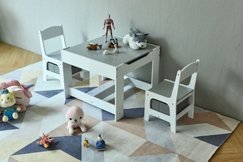 Zestaw mebli dla dzieci Ecotoys stół dwustronny 2 krzesła