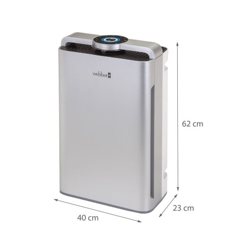 Oczyszczacz powietrza WEBBER AP9700 Wi-Fi srebrny
