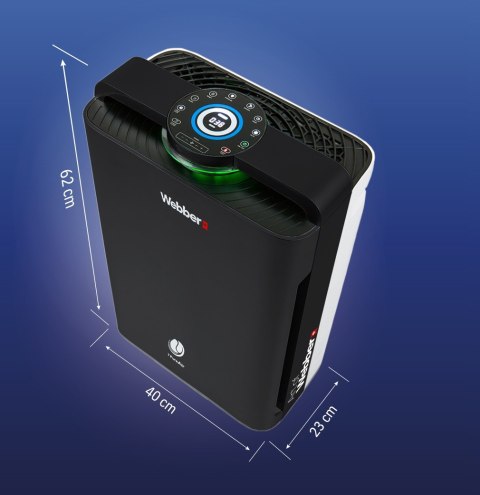 Oczyszczacz powietrza WEBBER AP9700 Wi-Fi black edition
