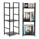 Regał loft ModernHome 3 półki metal czarny 80x29x23,5 cm