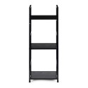 Regał loft ModernHome 3 półki metal czarny 80x29x23,5 cm