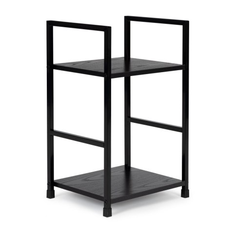 Regał loft ModernHome 2 półki czarny 48,5x29x23,5 cm