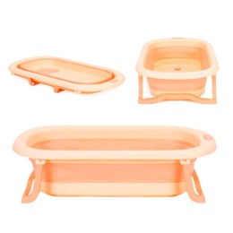 Wanienka Składana ECOTOYS Dla Niemowląt 0-12 Miesięcy Silikon Różowa