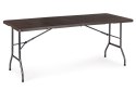 Zestaw cateringowy MultiGarden stół 180 cm + 2 ławki brąz
