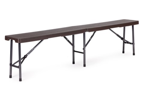 Zestaw cateringowy MultiGarden stół 180 cm + 2 ławki brąz