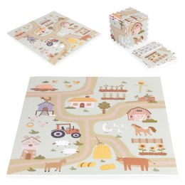 Duża Mata Piankowa EVA Farma 90,5x90,5 cm 21 Elementów ECOTOYS