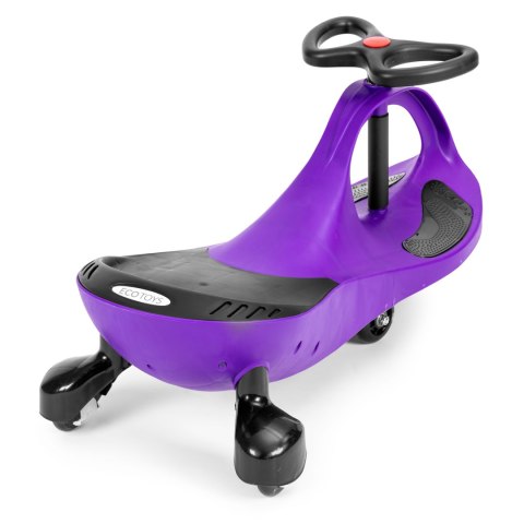 Jeździk grawitacyjny Ecotoys fioletowy koła LED 3+