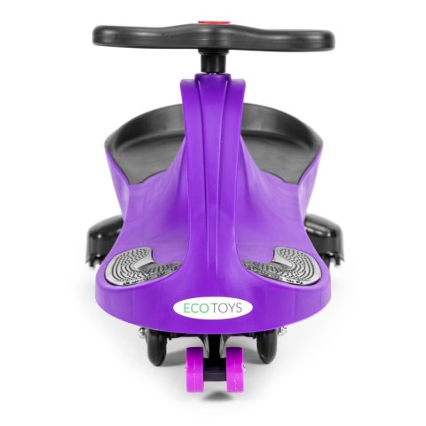 Jeździk grawitacyjny Ecotoys fioletowy koła LED 3+