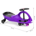 Jeździk grawitacyjny Ecotoys fioletowy koła LED 3+