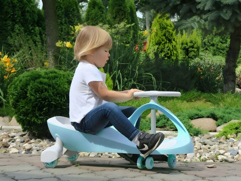 Jeździk grawitacyjny Ecotoys różowy koła LED kauczukowe 3+
