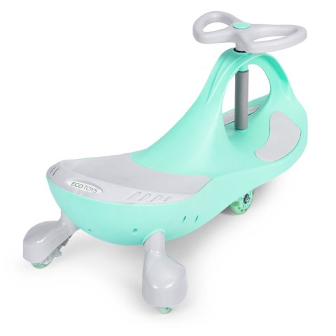 Jeździk grawitacyjny ECOTOYS zielony koła LED kauczukowe 3+