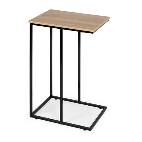 Mobilny stolik boczny ModernHome 40x66x30 cm metal MDF