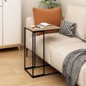 Mobilny stolik boczny ModernHome 40x66x30 cm metal MDF