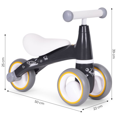 Rowerek biegowy Ecotoys Kosmiczny dla dzieci 12-36 m-cy