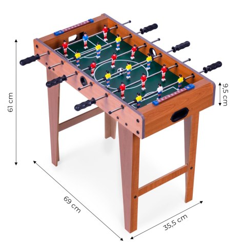 Stół do piłkarzyków Ecotoys drewniany 69x35,5 cm z licznikami