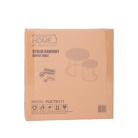 Zestaw 2 stolików kawowych ModernHome loft 52x60x60 cm