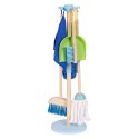Drewniany Zestaw Do Sprzątania ECOTOYS 7 Elementów Mop Miotła Szufelka