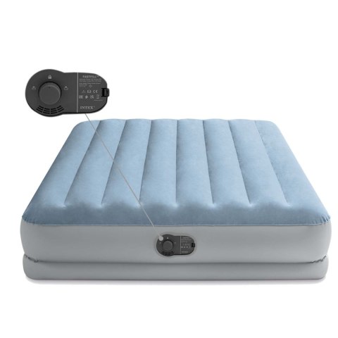 Materac dmuchany dwuosobowy Intex 203x152x36 cm z pompką