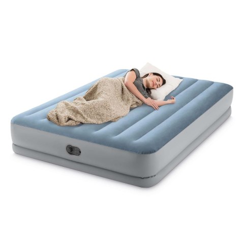 Materac dmuchany dwuosobowy Intex 203x152x36 cm z pompką