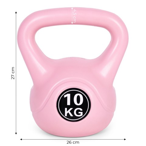 Kettlebell MOVEPRO 10 kg różowy odważnik do ćwiczeń