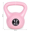 Kettlebell MOVEPRO 12 kg różowy odważnik do ćwiczeń