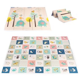 Mata Piankowa Ecotoys 200x180 Cm Dwustronna Edukacyjna Miarka Alfabet