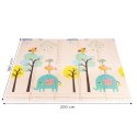 Mata piankowa Ecotoys 200x180 cm dwustronna edukacyjna